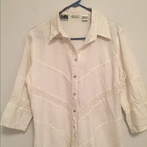 Irish Linen shirt by Richard Malcolm, large